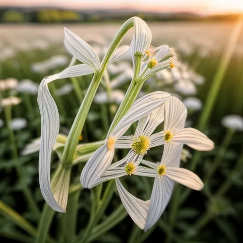 hymenocallis,grass lily,white lily,hymenocallis littoralis,madonna lily,lilies of the valley,hymenocallis speciosa,lily of the field,easter lilies,white trumpet lily,flower in sunset,grass blossom,lilly of the valley,grape-grass lily,field flowers,blooming grass,lily of the valley,meadows of dew,arable widow flowers,trumpet flowers,Realistic,Flower,Queen Anne's Lace