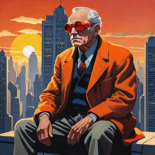 stan lee,excelsior,stanlee,excelsiors,perkowski,mcquarrie,velikovsky,schnellenberger,manheimer,hynek,hayek,perlstein,frankl,rsanders,prager,derrida,weizsaecker,kurtzman,elderly man,sedensky,Illustration,American Style,American Style 09