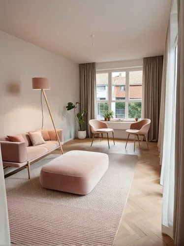 a living room that has a ottoman and chair,casa fuster hotel,modern room,appartement,home interior,great room,rovere,fromental,guestrooms,contemporary decor,settees,chambre,smartsuite,danish room,natu