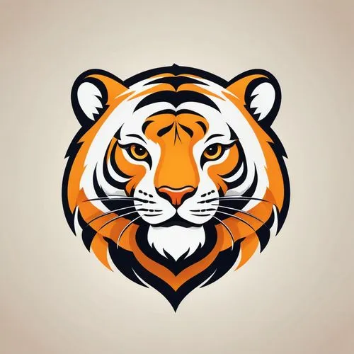 Simplified cartoon tiger pattern, illustration style, logo design,tiger png,tiger,tigers,rimau,tigert,tigermania,royal bengal,stigers,bengal,bengal tiger,tigernach,persija,harimau,tigerstedt,tigar,cob