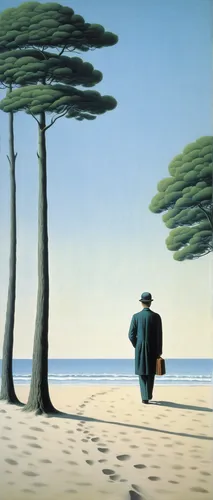 man at the sea,surrealism,beach landscape,olle gill,landscape with sea,promenade,matruschka,walking man,man on a bench,nature and man,pine forest,the road to the sea,breton,a pedestrian,man with a computer,sand road,people on beach,coastal landscape,ervin hervé-lóránth,girl with tree,Art,Artistic Painting,Artistic Painting 06