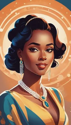 lumidee,binti,afrofuturism,nubia,oshun,ibibio,Illustration,Vector,Vector 01