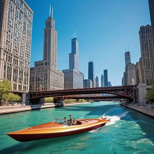 chicago,chicagoland,chicagoan,chicago skyline,pedal boats,dusable,dearborn,water taxi,illinoian,chicagoans,streeterville,powerboating,watercrafts,metra,illinoisan,bizinsider,federsee pier,boat society,boaters,kayaked,Illustration,Retro,Retro 12