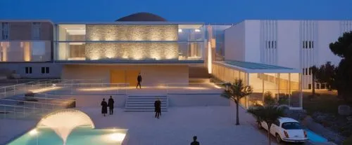 minimum light 
,a group of people walk across a courtyard,mahdavi,champalimaud,yazd,modern house,modern architecture,technion,chancellery,iranian architecture,futuh,fresnaye,knesset,amanresorts,dreamh