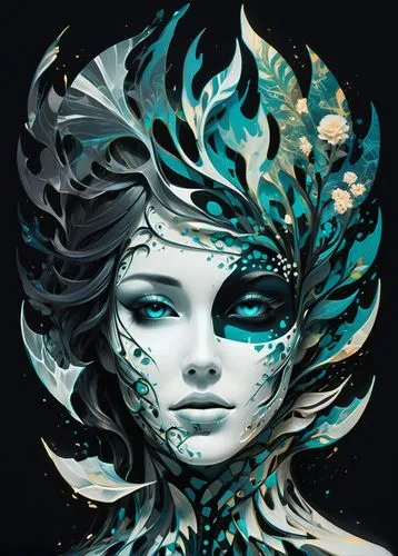 masquerade,ice queen,the snow queen,kommuna,diwata,krita,Conceptual Art,Fantasy,Fantasy 02