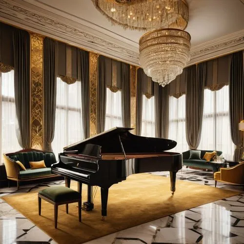 steinway,steinways,grand piano,the piano,luxury home interior,great room,bosendorfer,bechstein,piano bar,boesendorfer,play piano,parlor,concerto for piano,neoclassical,ornate room,piano,claridges,ritzau,playing room,gleneagles hotel,Illustration,American Style,American Style 09