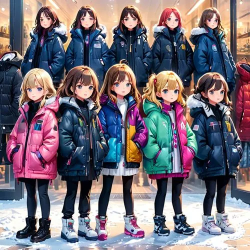 idolmaster,imas,anime japanese clothing,winter clothing,parkas,walkure,Anime,Anime,General