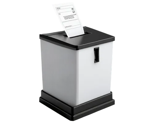 Poll image, ballot box, voting booth, democratic process, white background, 3/4 composition, shallow depth of field, softbox lighting, realistic texture, detailed wood grain, metal handle, glass front