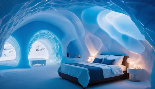 ice hotel,glacier cave,ice cave,snowhotel,ice castle,igloo,blue caves,blue cave,the blue caves,antartica,antarctica,antarctic,sleeping room,arctic,snow house,arctic antarctica,ice wall,great room,snow shelter,south pole,Photography,Documentary Photography,Documentary Photography 01