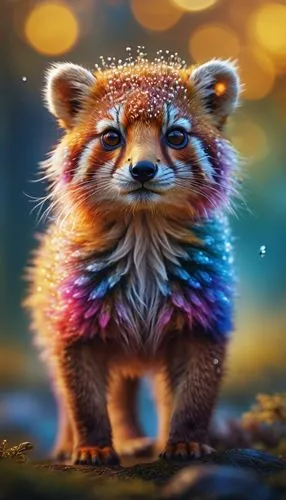 red panda,amur hedgehog,hedgehog,rainbow pencil background,colourful pencils,hedgehog child,flower animal,adorable fox,cute fox,cute animal,rainbow background,colorful background,raccoon,whimsical animals,rainbow rabbit,knuffig,animals play dress-up,anthropomorphized animals,pompom,colorful daisy,Photography,General,Commercial