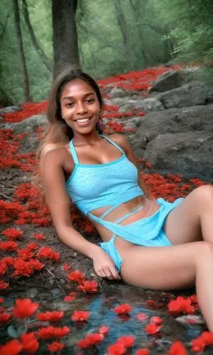 dibaba,ethiopian girl,blurred background,lakeisha,girl in flowers,blurriness