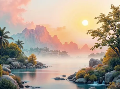 fantasy landscape,landscape background,nature background,river landscape,beautiful landscape,nature landscape,an island far away landscape,nature wallpaper,world digital painting,mountain landscape,fantasy picture,tropical island,desert landscape,landscapes beautiful,landscape nature,coastal landscape,mountainous landscape,desert desert landscape,mountain sunrise,mountain scene