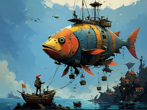 napoleon fish,blue fish,the fish,fish in water,fathoms,poissons,Conceptual Art,Sci-Fi,Sci-Fi 01