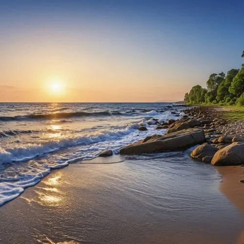 beach landscape,indiana dunes state park,sunrise beach,coastal landscape,beautiful beach,beach scenery,Photography,General,Realistic