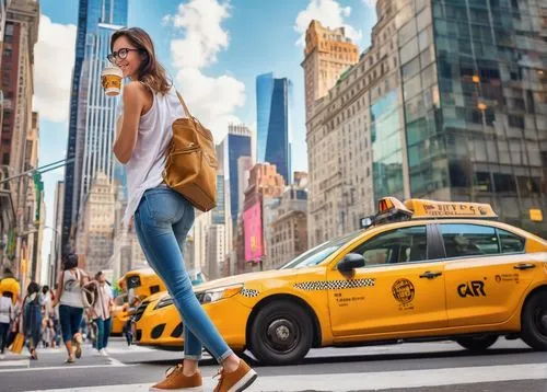 new york taxi,taxicab,taxicabs,taxis,taxi cab,yellow taxi,cabs,taxi stand,taxi,minicabs,car rental,nyclu,new york streets,newyork,new york,cityhopper,cabcharge,cabbie,girl and car,yellow car,Illustration,Japanese style,Japanese Style 19