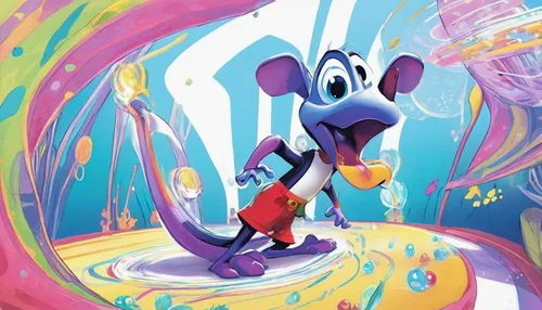 color rat,goofy,abstract cartoon art,smaland hound,cartoon video game background,stitch,disney character,crayon background,fantasia,toons,children's background,imagination,pinocchio,cangaroo,art background,dizzy,tangle,mickey mouse,swirls,background image,Illustration,Black and White,Black and White 08