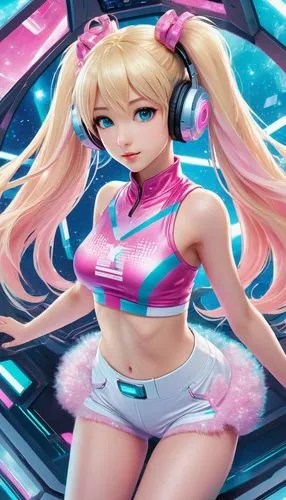 michiru,barbie,hatsune miku,miu,pyon,iruma,Illustration,Realistic Fantasy,Realistic Fantasy 08