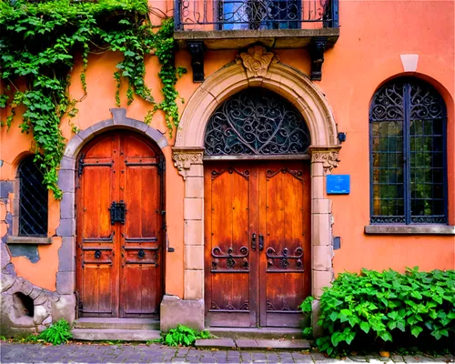 church door,old door,main door,front door,old windows,portal,colorful facade,garden door,entranceway,milanesi,row of windows,lviv,window front,old window,blue doors,doorways,wooden facade,old architecture,french windows,doorway,Conceptual Art,Oil color,Oil Color 23