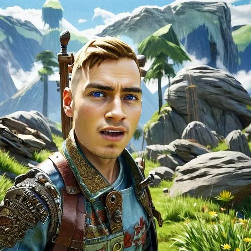 male elf,fjord,elven,the wanderer,mountain guide,male character,the face of god,natural cosmetic,mountain world,talahi,plains,lokportrait,tundra,ps4,bohemian shepherd,avatar,the spirit of the mountains,bordafjordur,botargo,kirghystan