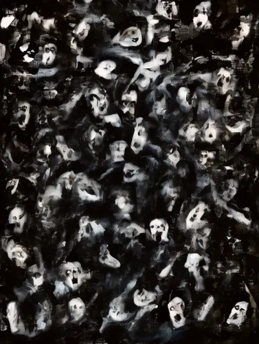 black landscape,auschwitz,dark art,auschwitz 1,black squares,purgatory,holocaust,charcoal,arròs negre,the black sheep,felted and stitched,wall of tears,flock of sheep,turmoil,charcoal nest,murder of c