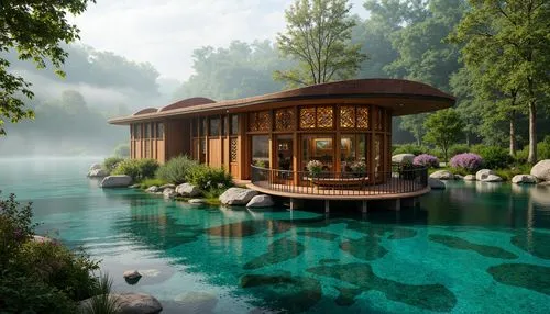 house with lake,pool house,floating huts,underwater oasis,house by the water,shaoming,summer house,dreamhouse,luxury property,teahouse,beautiful home,amanresorts,luxury hotel,paradis,asian architecture,shangri,tranquility,shangrila,infinity swimming pool,pavillon