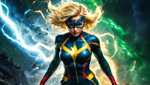 captain marvel,electro,sprint woman,superhero background,goddess of justice,nova,lightning bolt,thunderbolt,super heroine,nerve,head woman,electrified,lightning,xmen,x men,x-men,marvels,electric,power icon,bolts,Photography,General,Fantasy