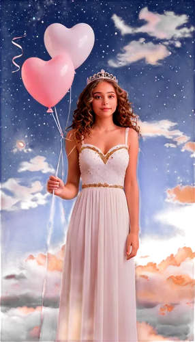 quinceaneras,derivable,image manipulation,angham,quinceanera,sky rose,prinses,little girl with balloons,heart with crown,dreamlover,ahlam,queen of hearts,prinzessin,valentierra,sherine,asherah,pink balloons,heart pink,thyatira,ghada,Art,Classical Oil Painting,Classical Oil Painting 02