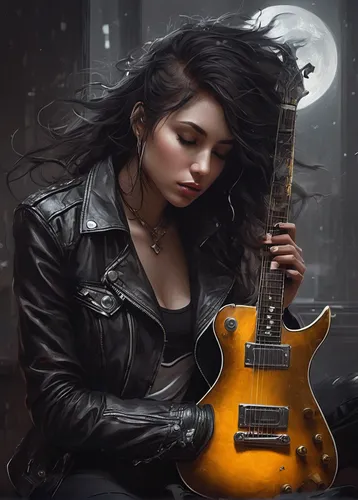 electric guitar,guitar,guitar player,epiphone,guitarist,playing the guitar,concert guitar,jazz guitarist,rocker,rock music,musician,painted guitar,lead guitarist,woman playing,acoustic-electric guitar,rock band,guitars,guitar solo,the guitar,guitar accessory,Conceptual Art,Fantasy,Fantasy 11