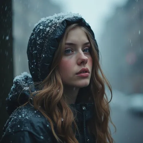 the snow queen,in the rain,snowfall,walking in the rain,snowfalls,behenna,winterblueher,in the snow,mystical portrait of a girl,young woman,rainy,clary,rainswept,snow scene,portrait of a girl,rainfall,effy,colder,rainy day,worried girl