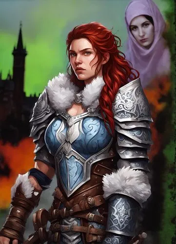 massively multiplayer online role-playing game,dwarf sundheim,heroic fantasy,female warrior,sterntaler,game illustration,joan of arc,castleguard,paladin,android game,half orc,northrend,crusader,collec