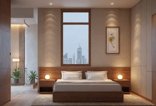 HOTEL ROOM ,modern style bed and large windows with hardwood frame,dubia,tallest hotel dubai,shanghai,modern room,largest hotel in dubai,sleeping room,Photography,General,Natural