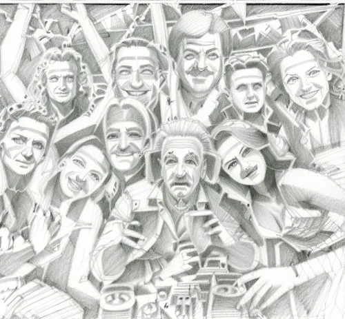 subgenius,vector people,mocedades,coreldraw,caricatures,cartoon people,group of people,graduados,caricaturists,hollyoaks,caricaturing,generacion,rotoscoped,arrupe,draftfcb,excelsiors,ingroup,corzine,caricature,schalke,Design Sketch,Design Sketch,Pencil Line Art