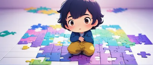 jigsaw puzzle,puzzle,playmat,anime 3d,children's background,torekba,room creator,kids illustration,3d figure,pixaba,puzzle piece,cinema 4d,animator,origami paper,3d render,3d background,meeple,little people,anime cartoon,2d,Conceptual Art,Fantasy,Fantasy 17