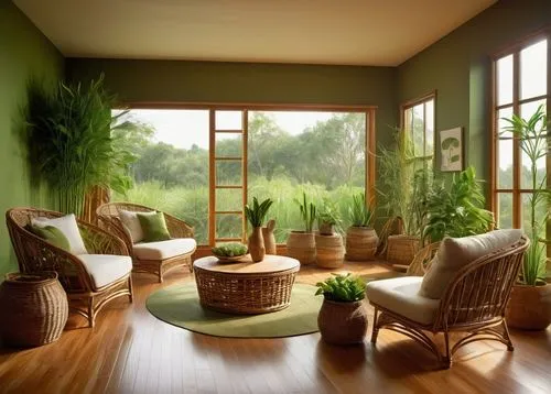 sunroom,bamboo plants,plantation shutters,houseplants,house plants,home interior,wooden windows,sitting room,conservatories,breakfast room,landscape designers sydney,green living,bamboo curtain,interior decor,interior decoration,houseplant,3d rendering,aaaa,home landscape,family room,Illustration,Realistic Fantasy,Realistic Fantasy 32