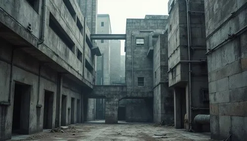 abnegation,hashima,brutalist,kurilsk,gunkanjima,sanatoriums,panem,sulaco,brutalism,narayama,industrial ruin,kowloon city,reformatory,concrete blocks,concrete,dystopian,bunker,imperialis,ruins,osgiliath,Photography,General,Realistic