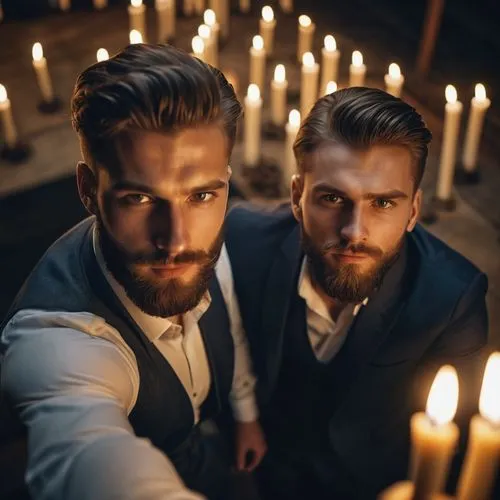 concierges,candelight,smouldering torches,bridegrooms,pallbearers,pyrotechnicians,candlelight,gothic portrait,afficionados,televangelists,gentleman icons,haegglund,man portraits,lubavitchers,magicians,hassidim,seders,conquistadores,businesspeople,bearers,Photography,General,Cinematic