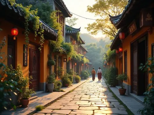 hutong,wuzhen,qingcheng,narrow street,qibao,shaoxing,longshan,pingyao,qufu,lijiang,shaoming,qingming,suzhou,wudang,old linden alley,shuozhou,hushan,jiangnan,xiangshan,chaozhou,Photography,General,Realistic