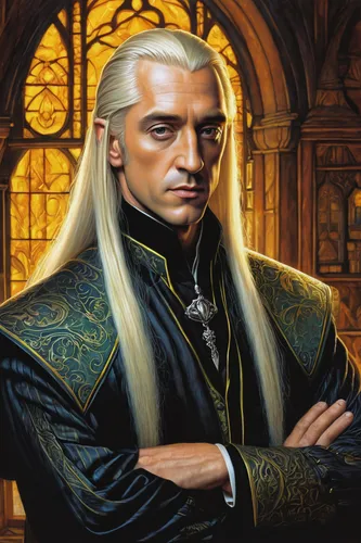 male elf,lokportrait,cullen skink,htt pléthore,heroic fantasy,fantasy portrait,elven,magus,portrait background,the emperor's mustache,prejmer,lord who rings,benedict herb,albus,merlin,magistrate,the abbot of olib,gothic portrait,king caudata,leonardo devinci,Conceptual Art,Daily,Daily 33