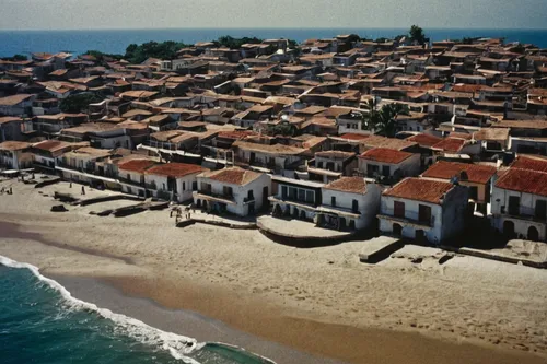 Write a romantic story set in Selina Monta￱ita, a serene beach town.,aerial view of beach,lido di ostia,punta bianca beach,valdes peninsula,playa francesca,maspalomas,mamaia,samos,la serena,praia da f