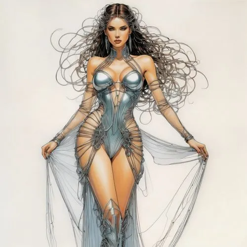 lilandra,themyscira,fantasy woman,etheria,sigyn,arianrhod,Illustration,Paper based,Paper Based 19