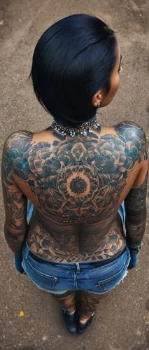 tattoo girl,tattooed,bodypaint,tattoos,polynesian girl,with tattoo,croft,tattoo expo,bodypainting,body piercing,maori,body painting,body art,woman's backside,tattoo,tattoo artist,lara,ribs back,body jewelry,catrina calavera,Illustration,Abstract Fantasy,Abstract Fantasy 01