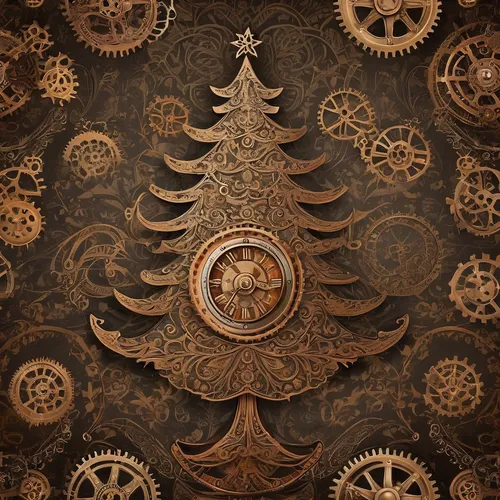 steampunk gears,patterned wood decoration,antique background,circular ornament,cuckoo clock,ornament,floral ornament,vintage wallpaper,old clock,grandfather clock,wooden background,cuckoo clocks,frame ornaments,gears,wall clock,wood background,christmas tree pattern,japanese kuchenbaum,ornaments,rococo,Illustration,Realistic Fantasy,Realistic Fantasy 13