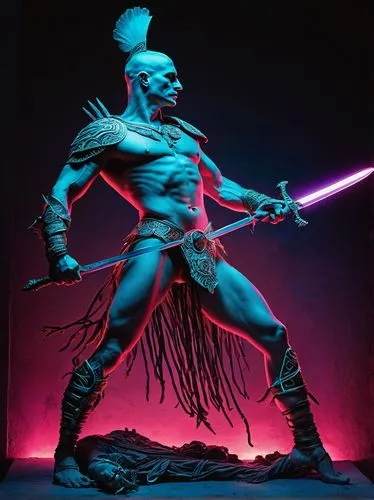 maul,baraka,darth maul,tandava,filoni,neon body painting,Illustration,Realistic Fantasy,Realistic Fantasy 40