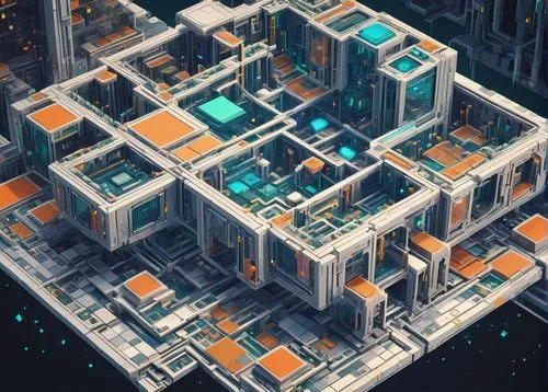 cybertown,microdistrict,isometric,cybercity,apartment block,density,city blocks,arcology,cyberport,blockship,overbuilding,apartment building,terminals,space port,megapolis,cubic,voxel,apartment blocks,cyberia,voxels,Unique,Pixel,Pixel 03