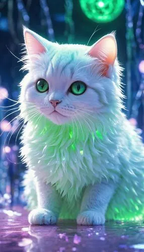 korin,snowbell,mean snowball,snowball,cathala,white cat,jiwan,frostbitten,himalayan persian,lumi,defend,patrol,emerald,lumo,snowcats,miqati,green aurora,chromaffin,ori,light fur