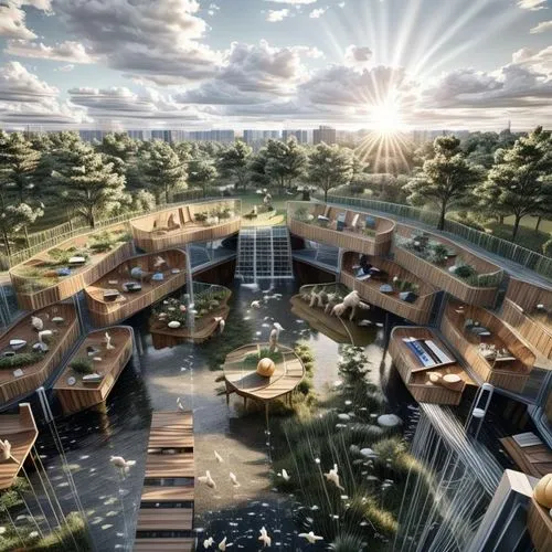 eco hotel,school design,roof garden,sky apartment,eco-construction,hotel complex,north american fraternity and sorority housing,new housing development,solar cell base,apartment complex,roof terrace,cube stilt houses,sky space concept,golf hotel,modern office,3d rendering,espoo,mixed-use,appartment building,autostadt wolfsburg