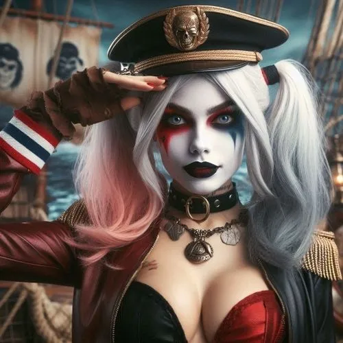 Naked skin, pert breasts, cleavage,harley quinn,harley,vizeadmiral,ahoy,jiangshi,delta sailor,barranger,vampire lady,countess,vampire woman,sailor,ekatarina,volkova,queen of hearts,helena,releasespubl