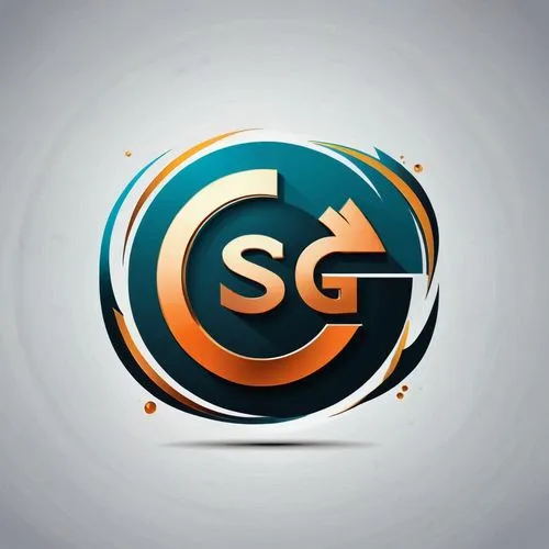 Signe de 007 avec les initiales SG à l'intérieur. ,a colorful logo with letters sg in the middle,sgc,gsn,gptv,sgl,sgcc,sga,Unique,Design,Logo Design