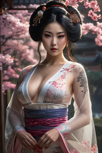 geisha,geisha girl,kazumi,daiyu,japanese woman,maiko,geiko,japanese sakura background,oriental princess,sakura blossom,geishas,oiran,omotoyossi,tamiko,hakama,uemura,oriental girl,japanese art,floral japanese,hanbok