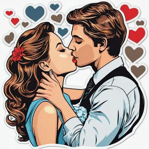 小情侣接吻,valentine's day clip art,valentine clip art,heart clipart,retro 1950's clip art,valentine day's pin up,vintage boy and girl,valentine frame clip art,peddie,maxon,romancing,loveromance,boy kisses